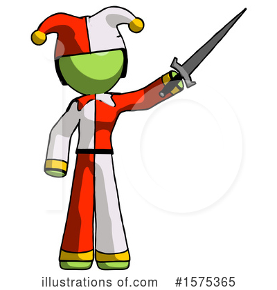 Royalty-Free (RF) Green Design Mascot Clipart Illustration by Leo Blanchette - Stock Sample #1575365