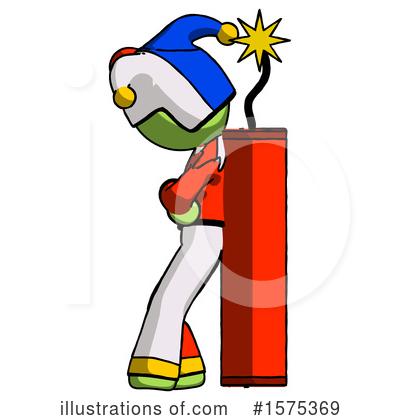 Royalty-Free (RF) Green Design Mascot Clipart Illustration by Leo Blanchette - Stock Sample #1575369