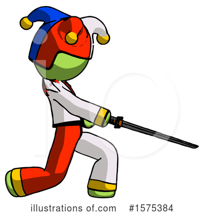 Royalty-Free (RF) Green Design Mascot Clipart Illustration by Leo Blanchette - Stock Sample #1575384