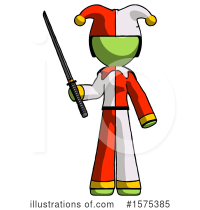 Royalty-Free (RF) Green Design Mascot Clipart Illustration by Leo Blanchette - Stock Sample #1575385