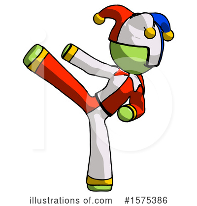 Royalty-Free (RF) Green Design Mascot Clipart Illustration by Leo Blanchette - Stock Sample #1575386