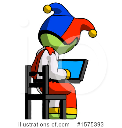 Royalty-Free (RF) Green Design Mascot Clipart Illustration by Leo Blanchette - Stock Sample #1575393