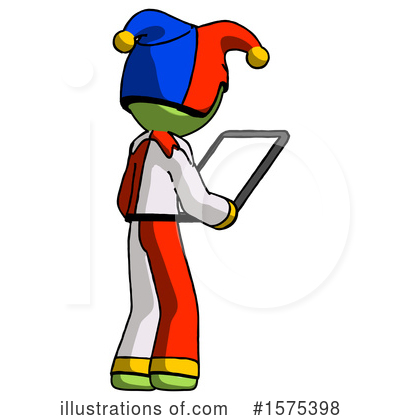 Royalty-Free (RF) Green Design Mascot Clipart Illustration by Leo Blanchette - Stock Sample #1575398