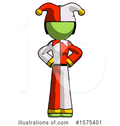 Royalty-Free (RF) Green Design Mascot Clipart Illustration by Leo Blanchette - Stock Sample #1575401