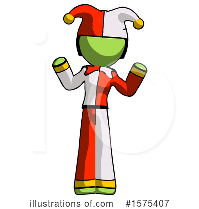 Royalty-Free (RF) Green Design Mascot Clipart Illustration by Leo Blanchette - Stock Sample #1575407