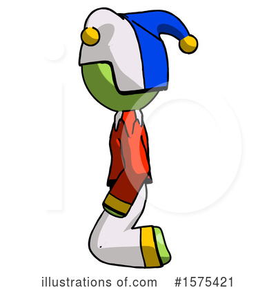 Royalty-Free (RF) Green Design Mascot Clipart Illustration by Leo Blanchette - Stock Sample #1575421