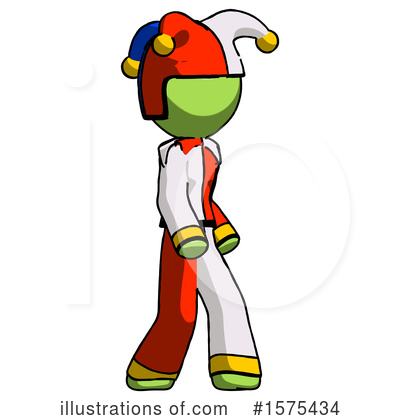 Royalty-Free (RF) Green Design Mascot Clipart Illustration by Leo Blanchette - Stock Sample #1575434