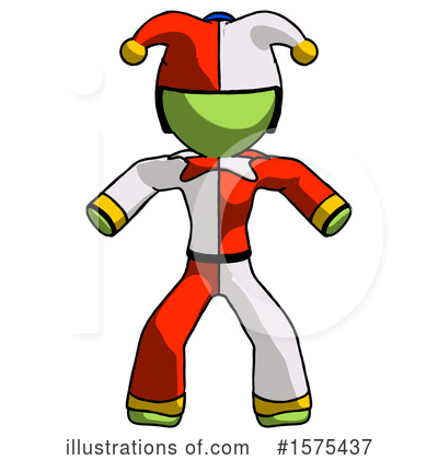 Royalty-Free (RF) Green Design Mascot Clipart Illustration by Leo Blanchette - Stock Sample #1575437