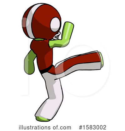 Royalty-Free (RF) Green Design Mascot Clipart Illustration by Leo Blanchette - Stock Sample #1583002
