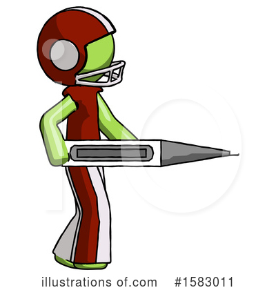 Royalty-Free (RF) Green Design Mascot Clipart Illustration by Leo Blanchette - Stock Sample #1583011