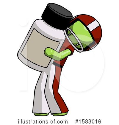 Royalty-Free (RF) Green Design Mascot Clipart Illustration by Leo Blanchette - Stock Sample #1583016
