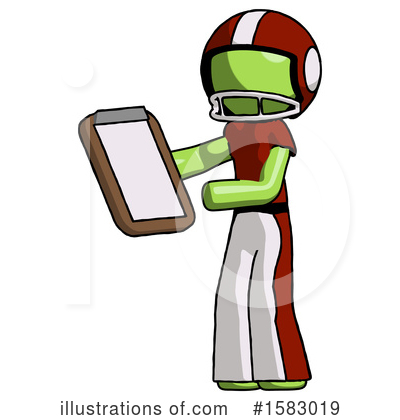 Royalty-Free (RF) Green Design Mascot Clipart Illustration by Leo Blanchette - Stock Sample #1583019