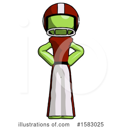 Royalty-Free (RF) Green Design Mascot Clipart Illustration by Leo Blanchette - Stock Sample #1583025