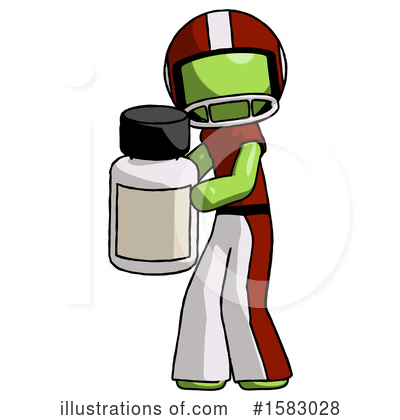 Royalty-Free (RF) Green Design Mascot Clipart Illustration by Leo Blanchette - Stock Sample #1583028