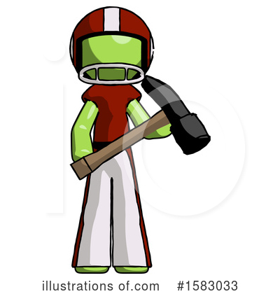 Royalty-Free (RF) Green Design Mascot Clipart Illustration by Leo Blanchette - Stock Sample #1583033