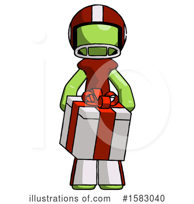Royalty-Free (RF) Green Design Mascot Clipart Illustration by Leo Blanchette - Stock Sample #1583040