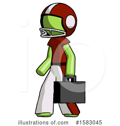 Royalty-Free (RF) Green Design Mascot Clipart Illustration by Leo Blanchette - Stock Sample #1583045