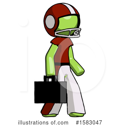 Royalty-Free (RF) Green Design Mascot Clipart Illustration by Leo Blanchette - Stock Sample #1583047