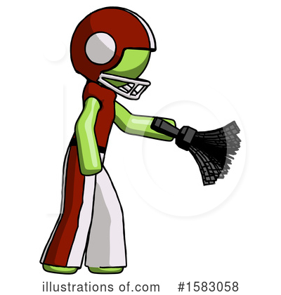 Royalty-Free (RF) Green Design Mascot Clipart Illustration by Leo Blanchette - Stock Sample #1583058