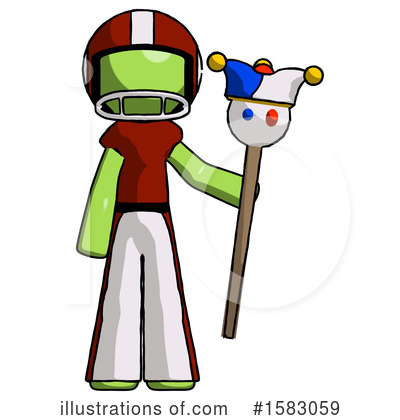 Royalty-Free (RF) Green Design Mascot Clipart Illustration by Leo Blanchette - Stock Sample #1583059