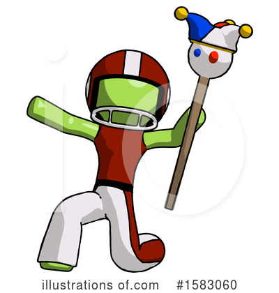 Royalty-Free (RF) Green Design Mascot Clipart Illustration by Leo Blanchette - Stock Sample #1583060