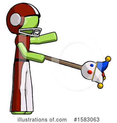 Royalty-Free (RF) Green Design Mascot Clipart Illustration by Leo Blanchette - Stock Sample #1583063