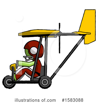 Royalty-Free (RF) Green Design Mascot Clipart Illustration by Leo Blanchette - Stock Sample #1583088