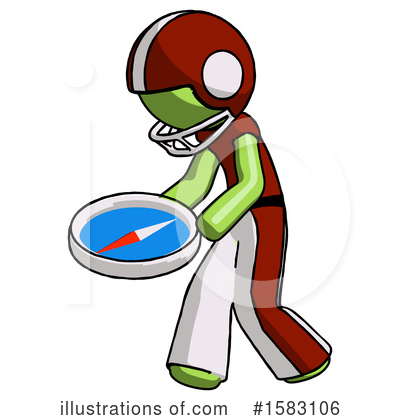 Royalty-Free (RF) Green Design Mascot Clipart Illustration by Leo Blanchette - Stock Sample #1583106