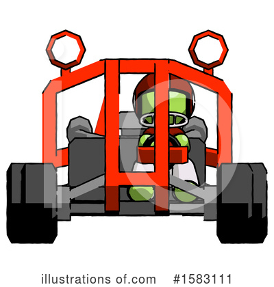 Royalty-Free (RF) Green Design Mascot Clipart Illustration by Leo Blanchette - Stock Sample #1583111