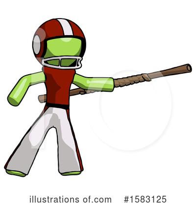 Royalty-Free (RF) Green Design Mascot Clipart Illustration by Leo Blanchette - Stock Sample #1583125