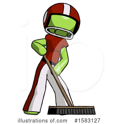 Royalty-Free (RF) Green Design Mascot Clipart Illustration by Leo Blanchette - Stock Sample #1583127