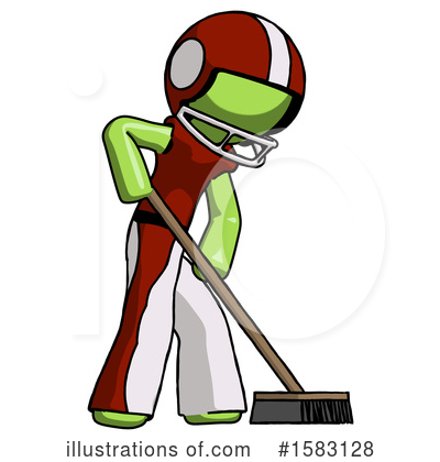 Royalty-Free (RF) Green Design Mascot Clipart Illustration by Leo Blanchette - Stock Sample #1583128