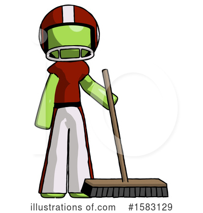 Royalty-Free (RF) Green Design Mascot Clipart Illustration by Leo Blanchette - Stock Sample #1583129