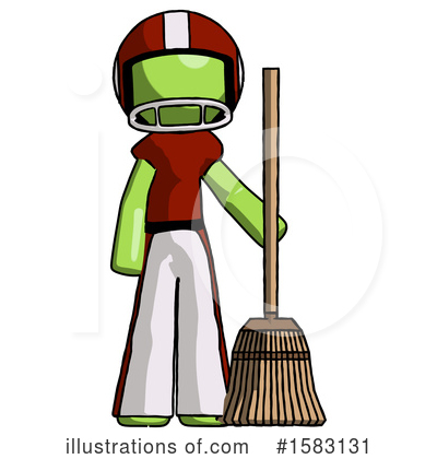 Royalty-Free (RF) Green Design Mascot Clipart Illustration by Leo Blanchette - Stock Sample #1583131
