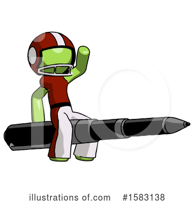 Royalty-Free (RF) Green Design Mascot Clipart Illustration by Leo Blanchette - Stock Sample #1583138