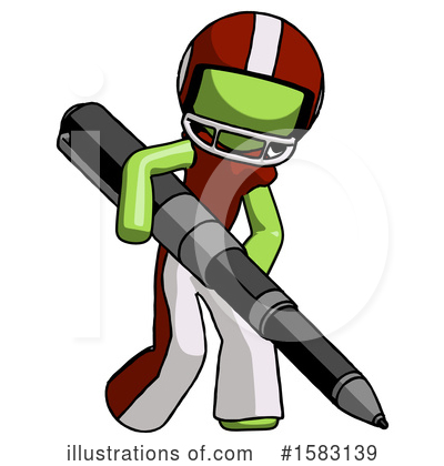 Royalty-Free (RF) Green Design Mascot Clipart Illustration by Leo Blanchette - Stock Sample #1583139