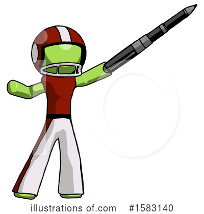 Royalty-Free (RF) Green Design Mascot Clipart Illustration by Leo Blanchette - Stock Sample #1583140