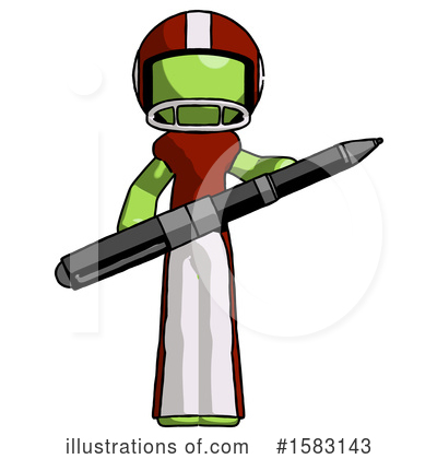 Royalty-Free (RF) Green Design Mascot Clipart Illustration by Leo Blanchette - Stock Sample #1583143