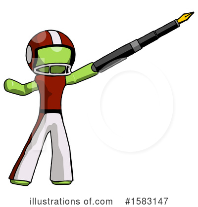 Royalty-Free (RF) Green Design Mascot Clipart Illustration by Leo Blanchette - Stock Sample #1583147