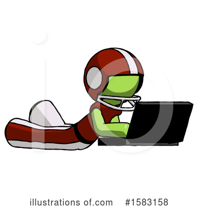 Royalty-Free (RF) Green Design Mascot Clipart Illustration by Leo Blanchette - Stock Sample #1583158