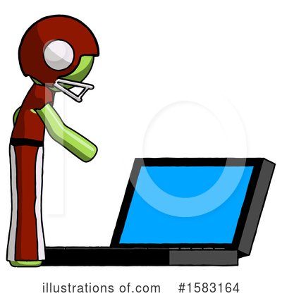 Royalty-Free (RF) Green Design Mascot Clipart Illustration by Leo Blanchette - Stock Sample #1583164