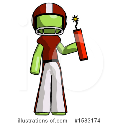Royalty-Free (RF) Green Design Mascot Clipart Illustration by Leo Blanchette - Stock Sample #1583174