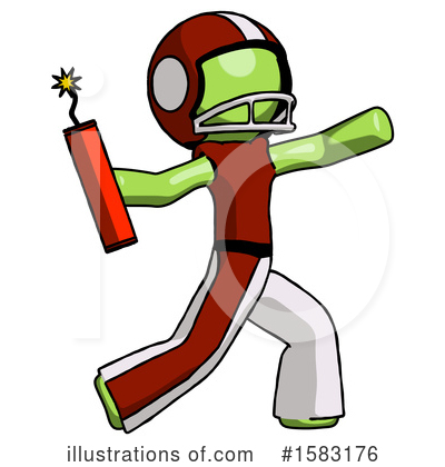 Royalty-Free (RF) Green Design Mascot Clipart Illustration by Leo Blanchette - Stock Sample #1583176
