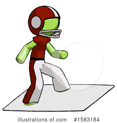 Royalty-Free (RF) Green Design Mascot Clipart Illustration by Leo Blanchette - Stock Sample #1583184