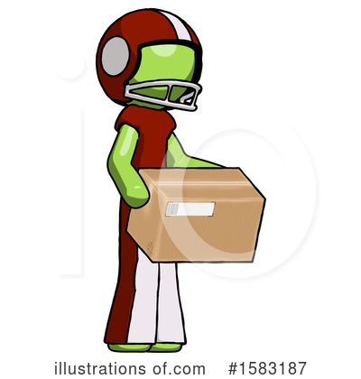 Royalty-Free (RF) Green Design Mascot Clipart Illustration by Leo Blanchette - Stock Sample #1583187