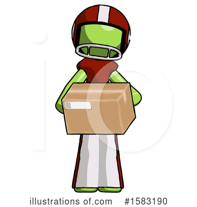 Royalty-Free (RF) Green Design Mascot Clipart Illustration by Leo Blanchette - Stock Sample #1583190
