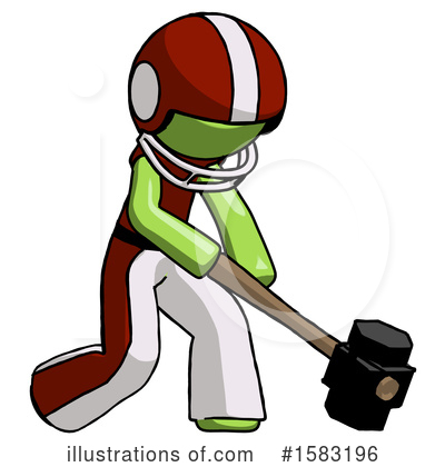 Royalty-Free (RF) Green Design Mascot Clipart Illustration by Leo Blanchette - Stock Sample #1583196