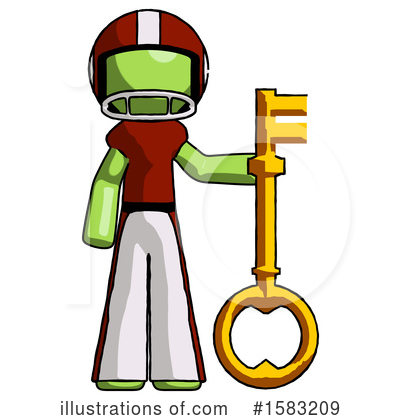 Royalty-Free (RF) Green Design Mascot Clipart Illustration by Leo Blanchette - Stock Sample #1583209