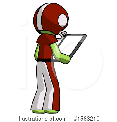 Royalty-Free (RF) Green Design Mascot Clipart Illustration by Leo Blanchette - Stock Sample #1583210