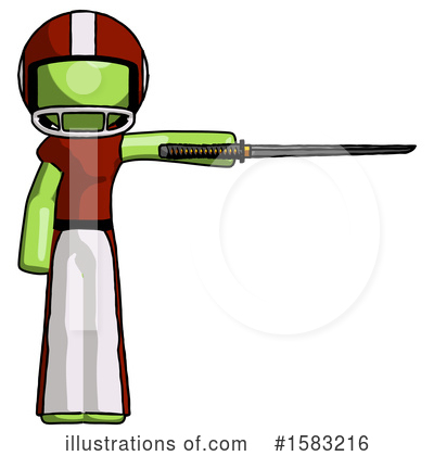Royalty-Free (RF) Green Design Mascot Clipart Illustration by Leo Blanchette - Stock Sample #1583216